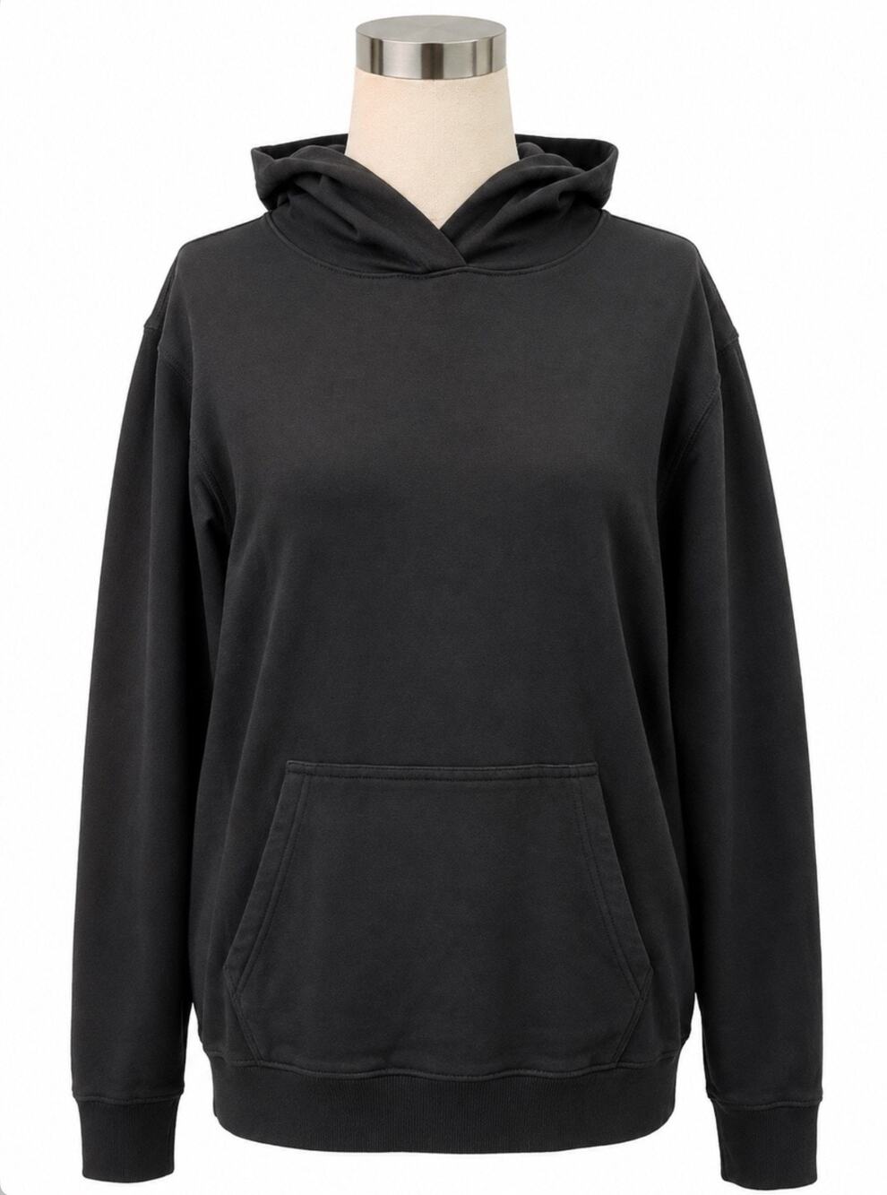Petter Manning Man Hoodie Grey Kangaroo Pocket Elastic Cuffs Cotton Size US 4